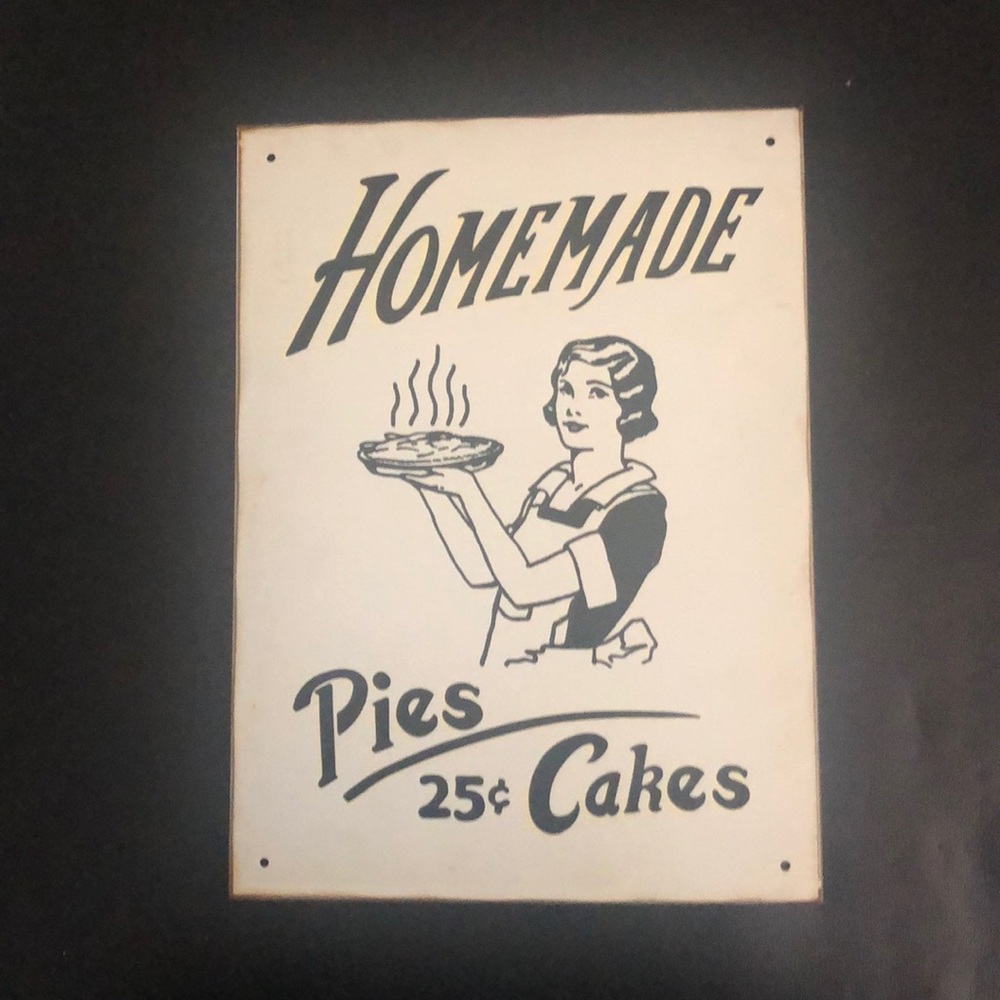 Antique Metal Art Sign